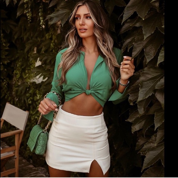 NWT Zara 2 Piece Cropped Blazer & Mini Skirt Set - Picture 5 of 13